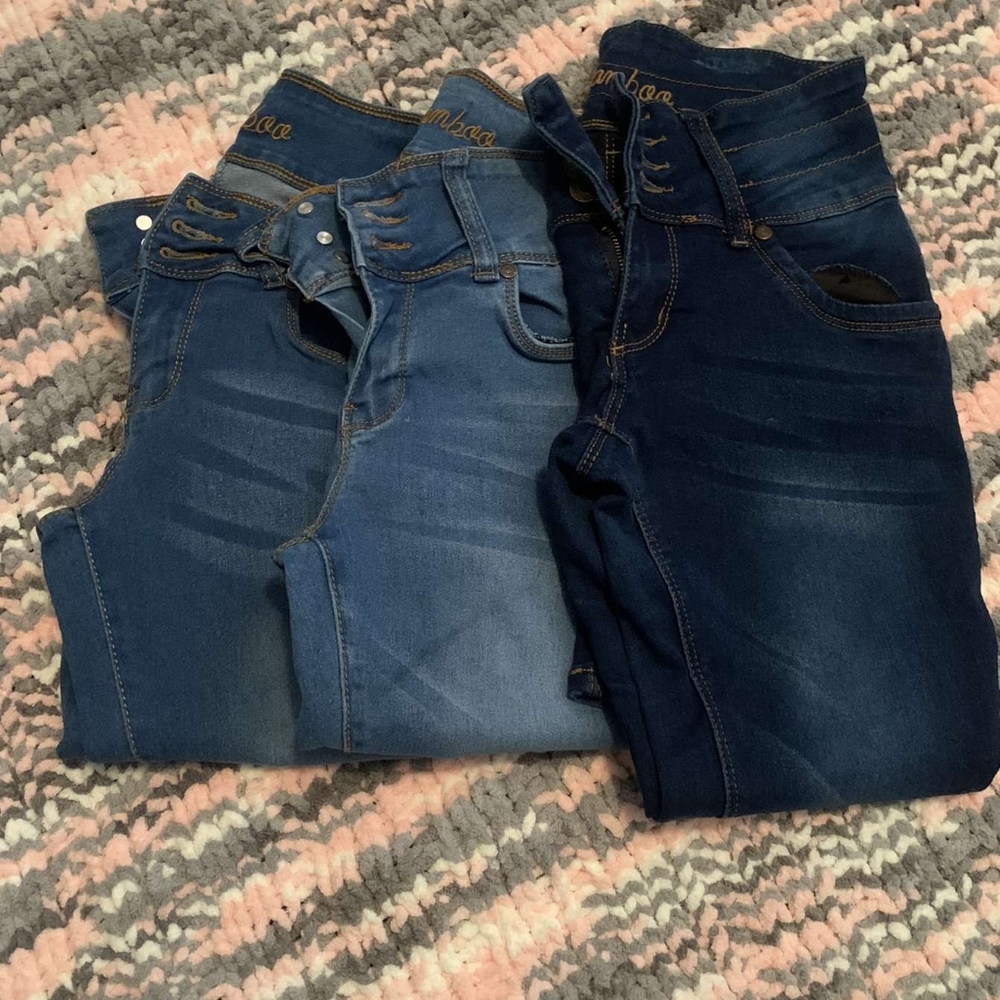 Junior high rise pants